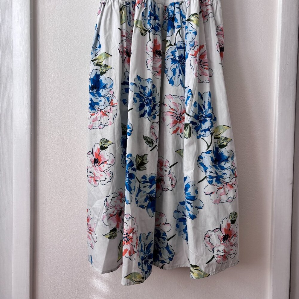 Abercrombie & Fitch Ruffle Strap Smocked Midi Dress - Picture 5 of 8